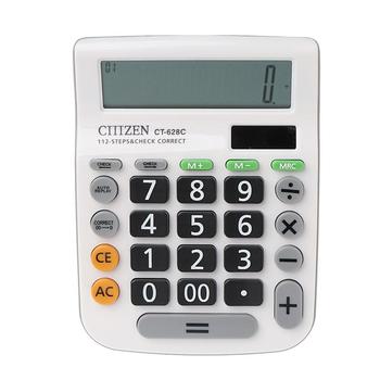 12-Digit Solar Battery Dual Power Large Display Office Desktop Calculator CT-628
